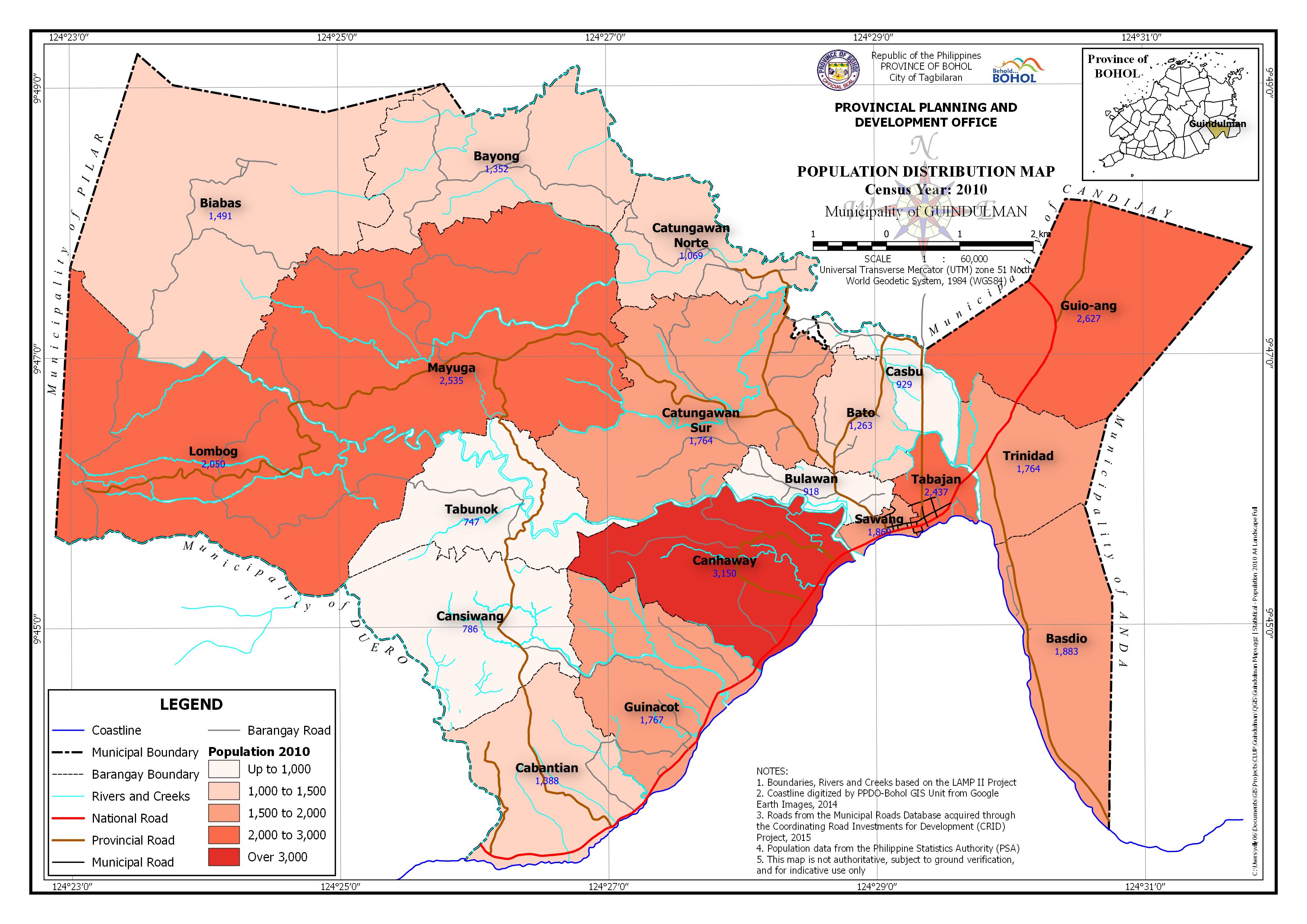 Population Distribution 2010 Map